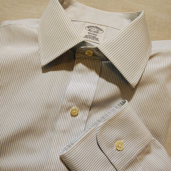Brooks Brothers Regent Est. 1818 Men's Long Sleeve Stripe Dress Shirt 15 1/2-36 - Picture 9 of 9